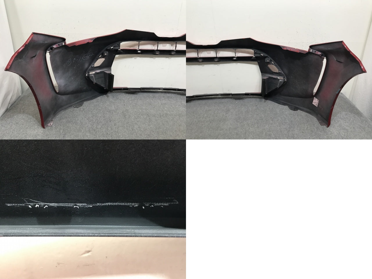 エスティマ 4型/最終型 50系/ACR50W/ACR55W/GSR50W/GSR55W AHR20W 純正 フロント バンパー 52119-28K30/40 レッドマイカ 3R3(139246)