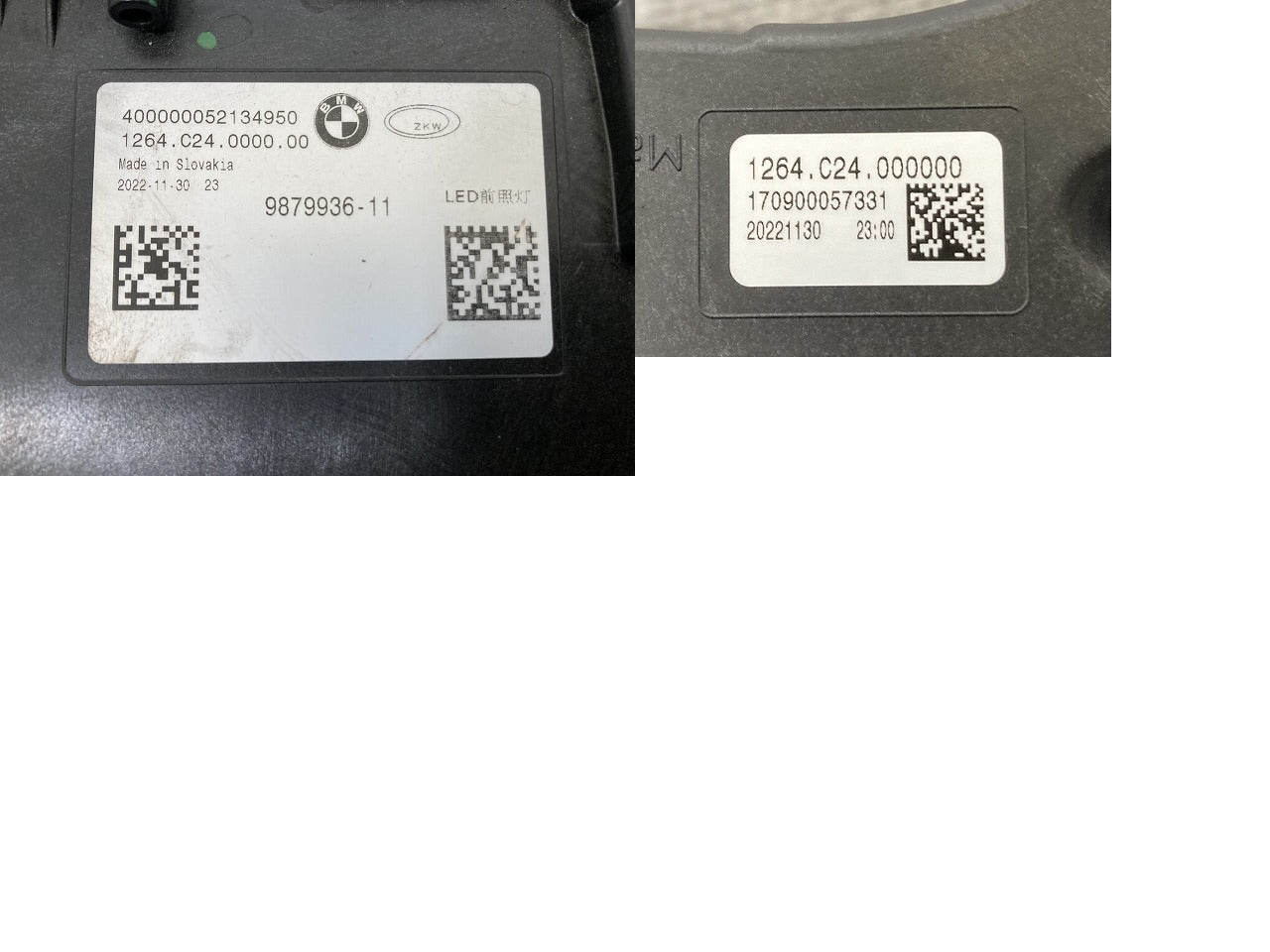 7シリーズ G70 純正 後期 右 ウィンカー LED デイライト ZKW 9879936-11 BMW(139288)