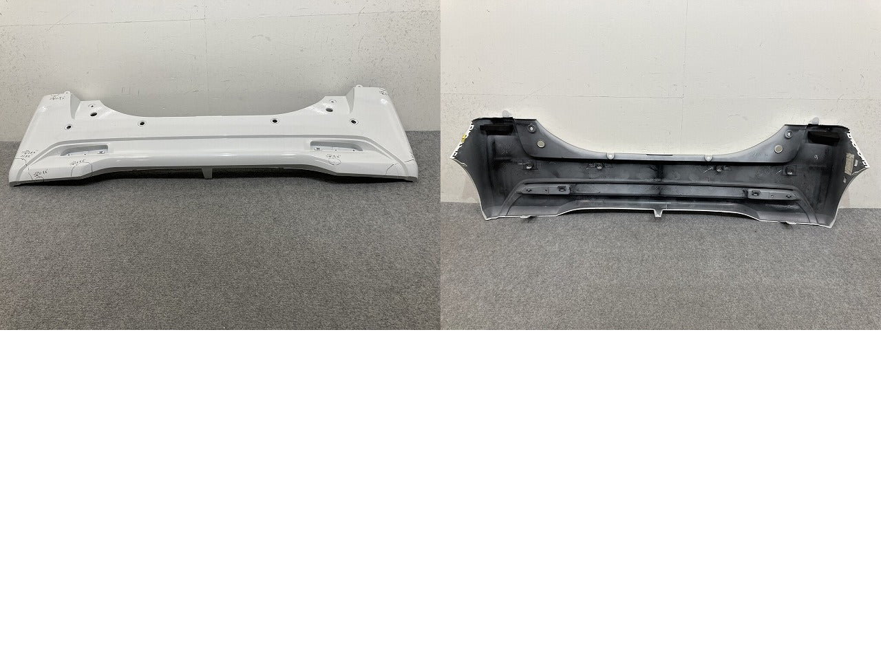 ルークス/eKスペース B44A/B47A B34A/B35A/B37A/B38A 純正 リア バンパー 85022 7NA-0 ホワイトパール QBB 日産(139437)