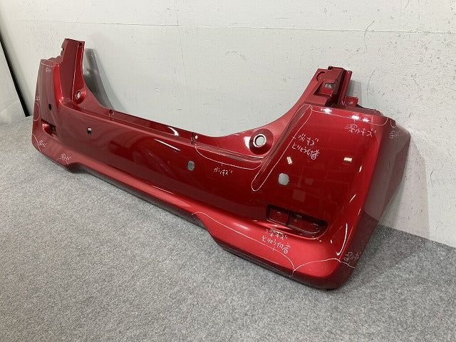 デイズ ルークス/eKスペース B21A/B11A 純正 リア バンパー 6410C599 スパークリングレッドメタリック RMR 日産(139440)