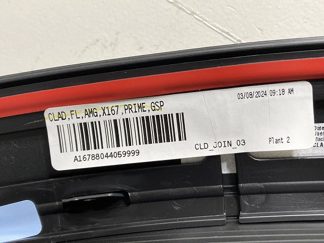 新品!GLSクラス X167/AMG 純正 左 フロント フェンダーアーチモール/オーバーフェンダー A 167 884 4700 未塗装 メルセデスベンツ(139461)