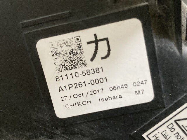 ジャンク!アルファード 30系/AGH30W/AGH35W/GGH30W/35W ハイブリッド/AYH30W 純正 前期 右 ヘッドライト/ランプ LED 刻印カ 58-61(139505)