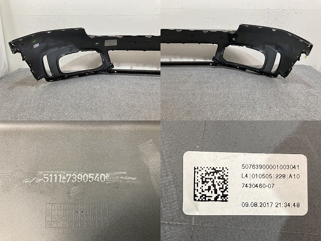 ミニ クロスオーバー(F60) ジョンクーパーワークス(JCW) 純正 フロント バンパー 5111 7390540 ミッドナイトブラック A94(139624)