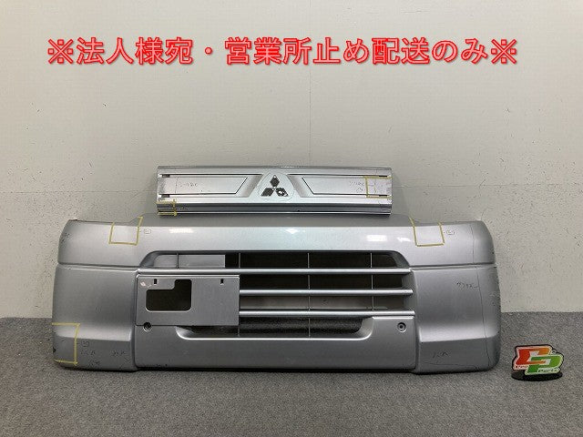 ミニキャブ バン U61V/U62V 純正 後期 フロント バンパー 6400F101 クールシルバーメタリック A31 三菱(139737)
