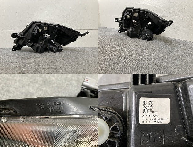 スペーシア カスタム/フレアワゴンカスタムスタイル MK53S/MM53S 純正 右ヘッドライト LED レベライザー ICHIKOH 1960/35019-79R01(139754)