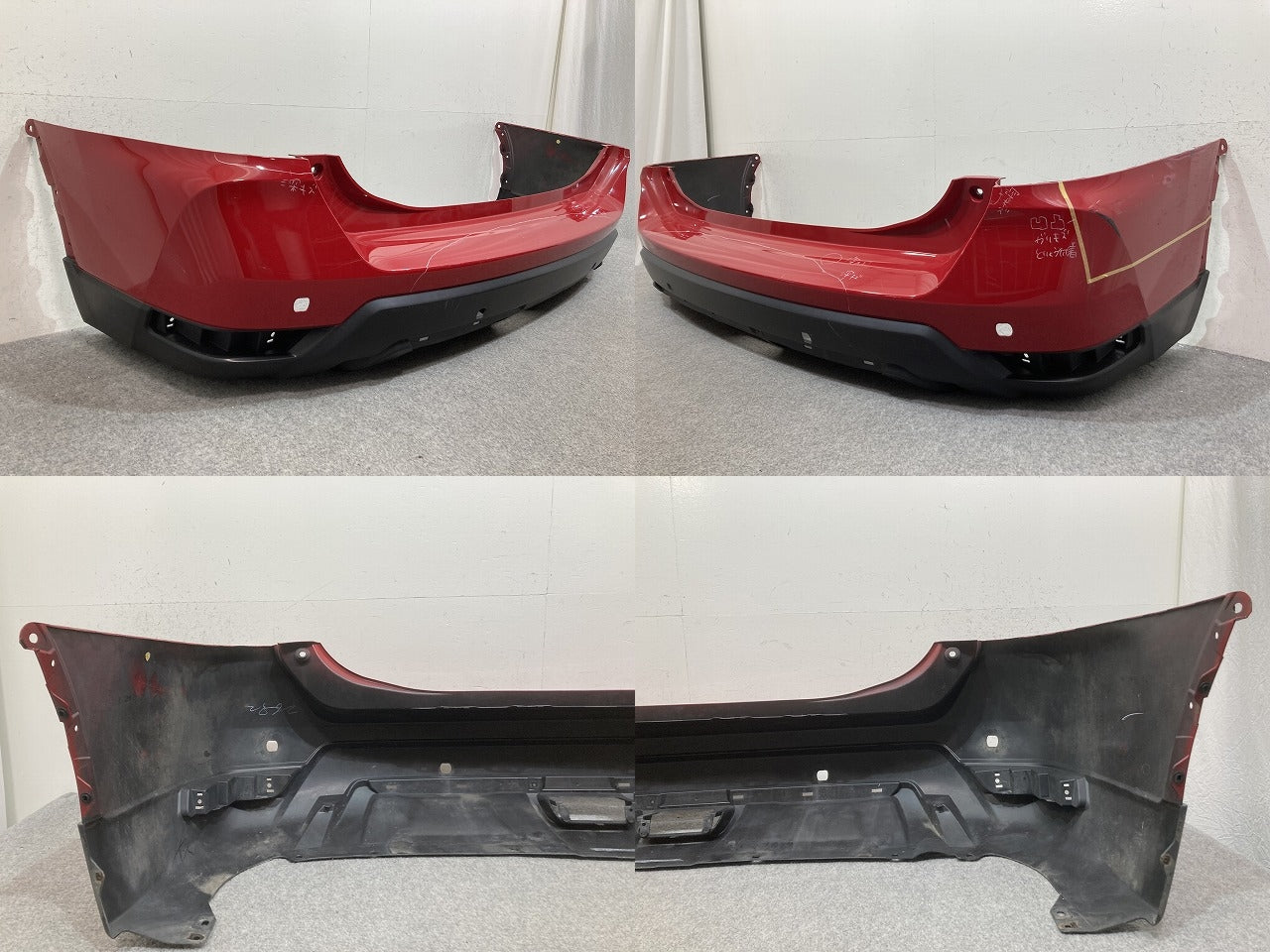 エクストレイル/X-TRAIL T32/NT32/HT32/HNT32 純正 後期 リア バンパー 85022 6FR0H ガーネットレッド NBF 日産(139790)