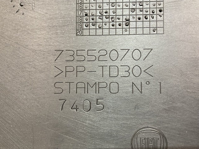 新品!パンダ 13909 純正 前期 リア バンパーガーニッシュ 735520707 素地 フィアット(139800)