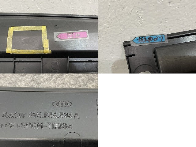 新品!A3 8V系 純正 右 サイドステップ/サイドスカート カバー 8V4.854.536 A 8V4854536A 素地 アウディ(139911)
