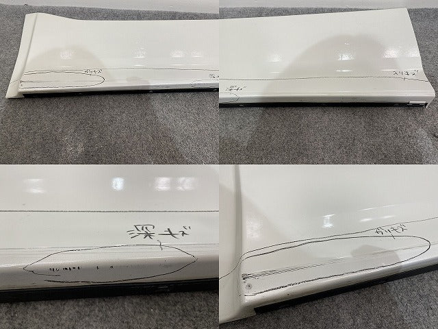 ヴォクシー/ノア Si/ZS 80系/ZRR80W/ZRR85W ハイブリッド/ZWR80W 純正 左 フロント サイドパネル 76904-28140 -A0 ホワイト パール(139981)