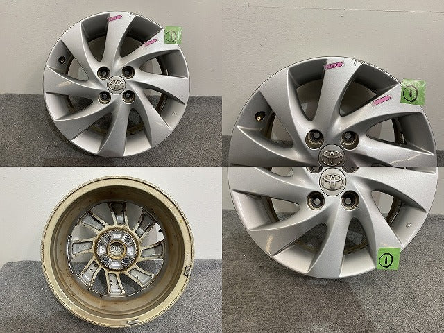 ビービー/bB QNC20/QNC25/QNC21 純正 ホイール 4本セット 15x6/ET40/4穴 4H/PCD100/ハブ径54mm トヨタ(139994)