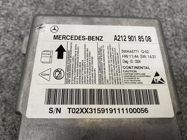 新品!Eクラス W212/2009-2016 純正  エアバックコンピューター A212 901 85 08 2129018508 メルセデスベンツ(140118)