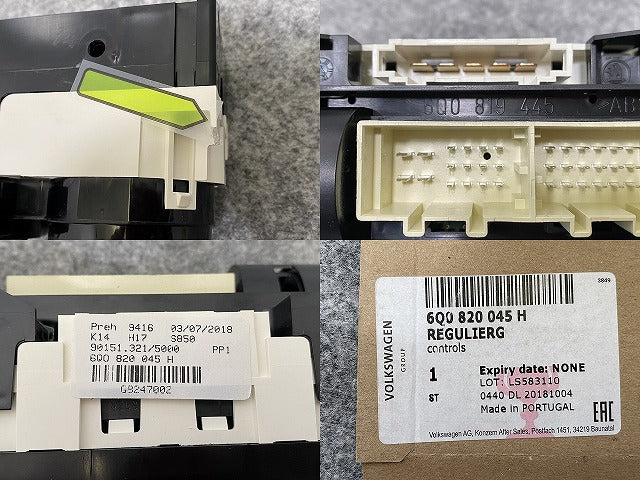 新品!ポロ/POLO 9N系/2005-2009 純正 ヒーターコントロール スイッチ 6Q0 819 445 6Q0820045H フォルクスワーゲン(140147)