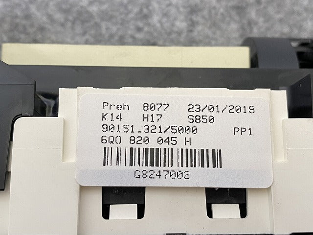 新品!ポロ/POLO 9N系/2005-2009 純正 ヒーターコントロール スイッチ 6Q0 819 445 6Q0820045H フォルクスワーゲン(140148)