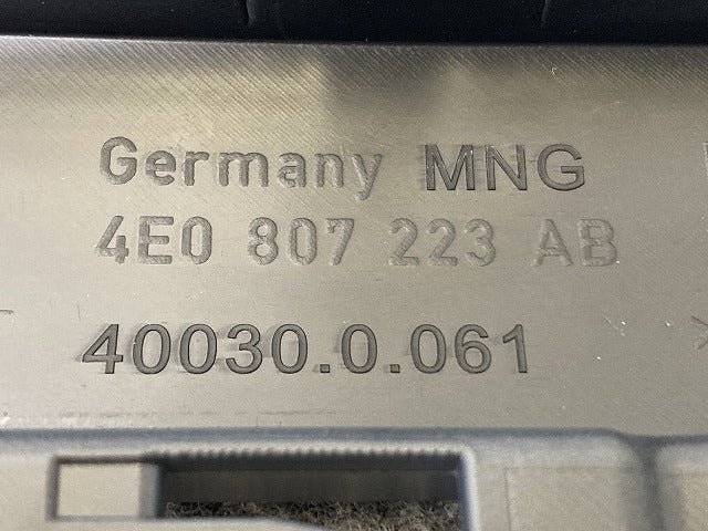 新品!A8(D3) 4E系/2008-2010 純正 左 フロント バンパー ガード 4E0 807 223 AB 4E0807223ABGRU サフ アウディ(140150)