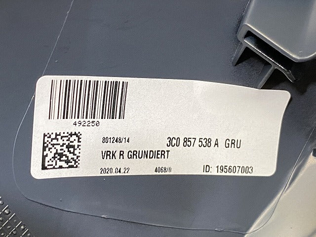 新品!パサート 3C/2006-2011 純正 右 ドアミラー カバー 492 116-1 3C0857538AGRU サフ フォルクスワーゲン(140197)