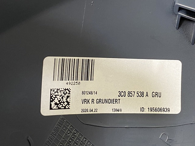 新品!パサート 3C/2006-2011 純正 右 ドアミラー カバー 492 116-1 3C0857538AGRU サフ フォルクスワーゲン(140201)