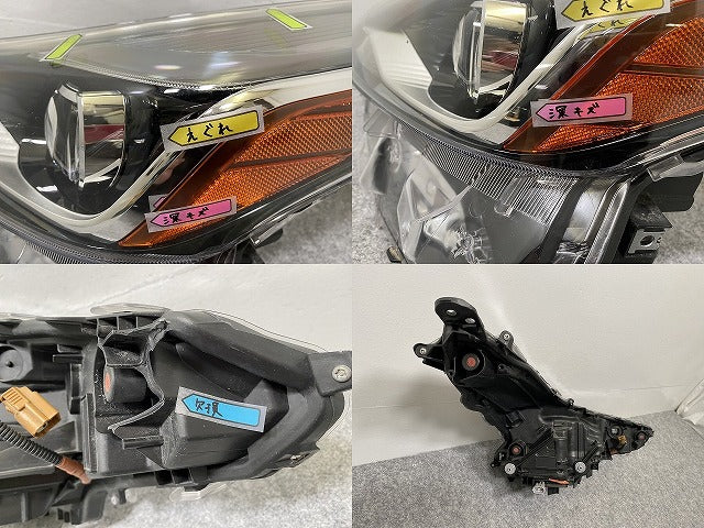 プリウス 50系/ZVW50/ZVW51/ZVW55 純正 後期 左 ヘッドライト/ランプ LED レベライザー 刻印D KOITO 47-104 トヨタ(140343)