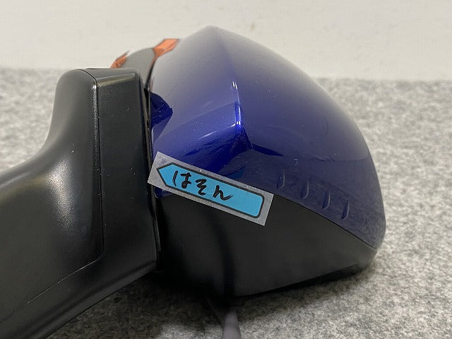 アクア/AQUA MXPK10/MXPK11/MXPK15/MXPK16 純正 右 ドアミラー 8線 ウインカー付 TOKAI RIKA 049850/52-287 ダークブルー 8W7(140376)