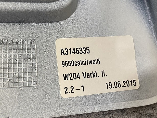 新品!Cクラス W204 純正 前期 左 ドアミラー カバー A3146435 A20481109079650 カルサイトホワイト 650 メルセデスベンツ(140418)
