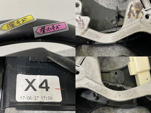 アルファード/ヴェルファイア 30系/AGH30W/AGH35W/GGH30W/GGH35W/AYH30W 純正 レザー ステアリング ハンドル GS120-05550(140566)