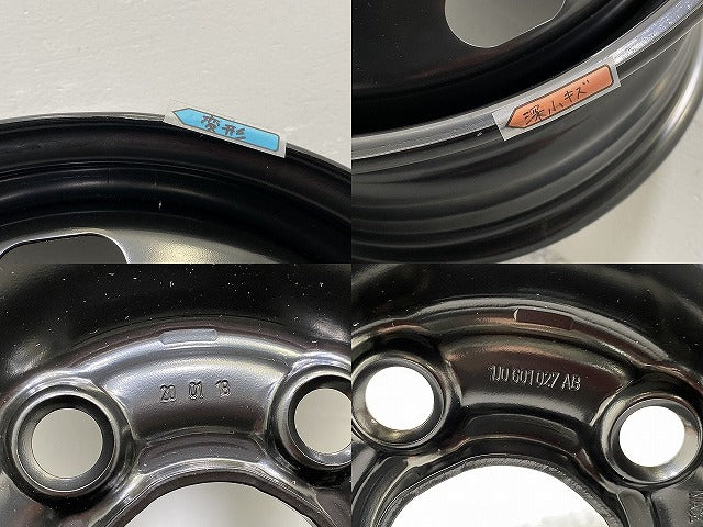 新品!ゴルフ4/GOLF IV 1J系 純正 ホイール 1本のみ 6x15/ET38/5穴 5H/PCD100/ハブ径58mm 1J0601027AJ03C フォルクスワーゲン(140576)