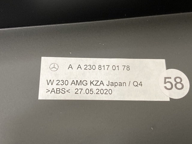 新品!SL W230 純正 フロント ライセンス ベース A 230 817 0178 2308170178 素地 メルセデスベンツ(140699)