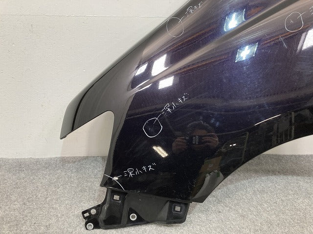 ステップワゴン スパーダ/RK5/RK6 純正 左 フロント フェンダー プレミアムブラキッシュパール PB81P ホンダ(140732)