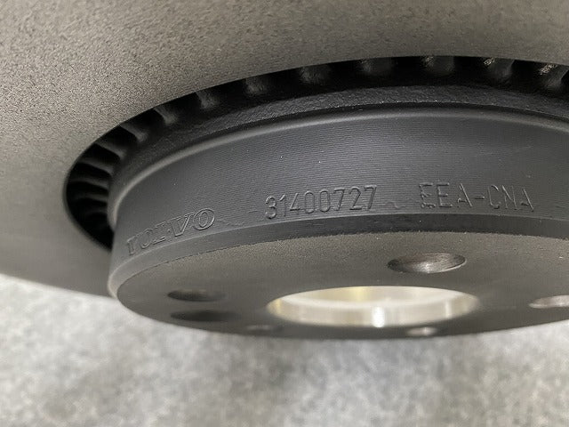新品!V70/XC70/S60/S80 純正 フロント ブレーキ ディスク ローター 31400727 31400764 ブラック ソリッド ボルボ(140893)
