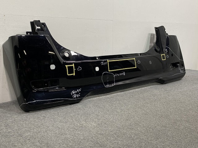 デイズ ルークス/eKスペース B21A/B11A 純正 リア バンパー 6410C599 ブラックパール CAN 日産(140901)