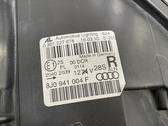 TT(A5) 8J系 純正 前期 右 ヘッドライト/ランプ キセノン HID AFS付 AL Automotive Lighting 8J0 941 004 F アウディ(141003)