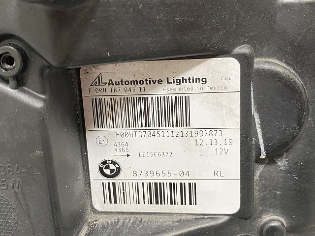 ジャンク!X3/X4 G01/G02 純正 前期 左 ヘッドライト/ランプ LED AL Automotive Lighting 8739655-04 BMW(141010)