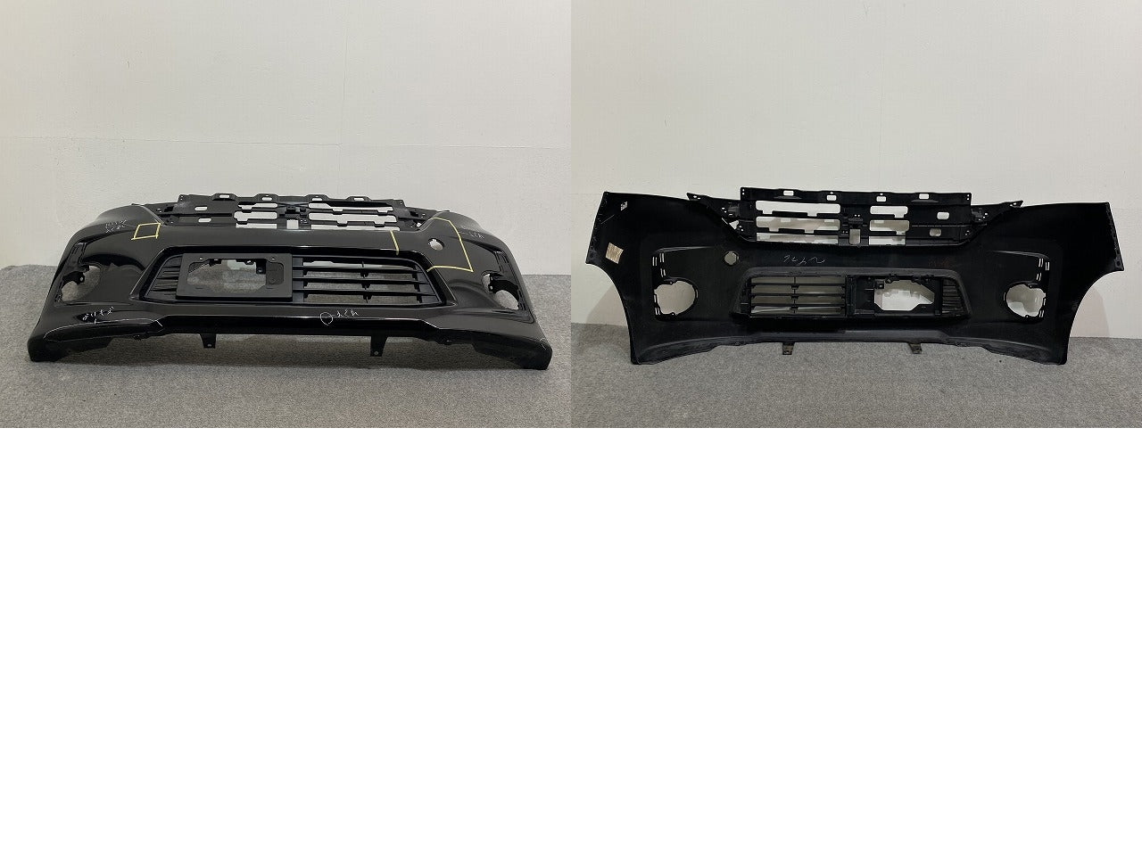デイズ ルークス ハイウェイスター/B21A 純正 前期 フロント バンパー 6400F833ZZ ブラックパール CAN 日産(141080)
