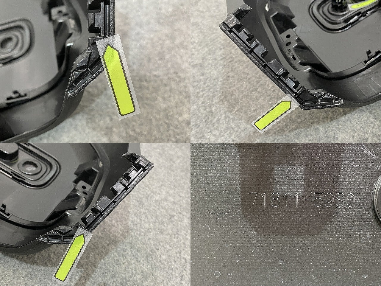ハスラー/フレアクロスオーバー MR92S/MR52S MS92S/MS52S 純正 リア バンパー リフレクター付 71811-59S0 ホワイト メタリック (141117)