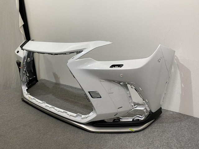 NX Fスポーツ 350/TAZA25 350h/AAZH20/AAZH25 450h+/AAZH26 純正 フロント バンパー スポイラー付 52411-78060 ホワイト 083(141150)