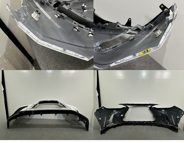 NX Fスポーツ 350/TAZA25 350h/AAZH20/AAZH25 450h+/AAZH26 純正 フロント バンパー スポイラー付 52411-78060 ホワイト 083(141150)