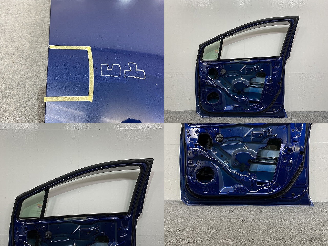 ノート/NOTE E13/SNE13 純正 右 フロント ドア バイザーガラス付 オーロラフレアブルーパール RAY 日産(141172)