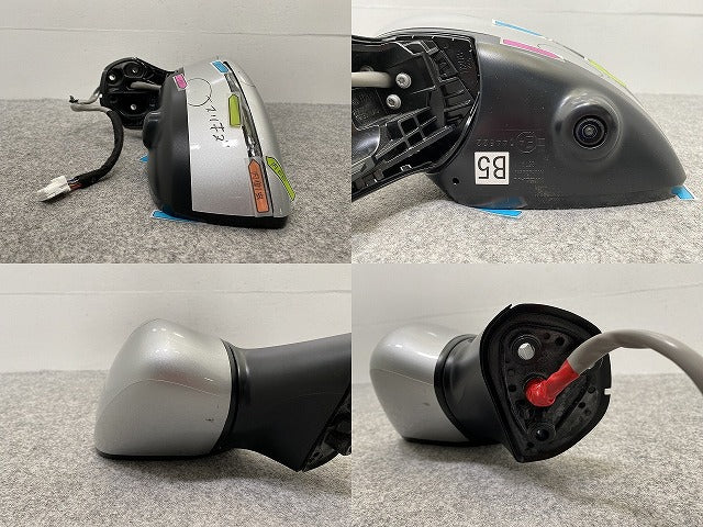 ノート/NOTE E12/NE12 e-POWER/HE12/SNE12 純正 左 ドアミラー 12線 ウインカーカメラ付 Murakami G579/G531 ブリリアントシルバー(141301)