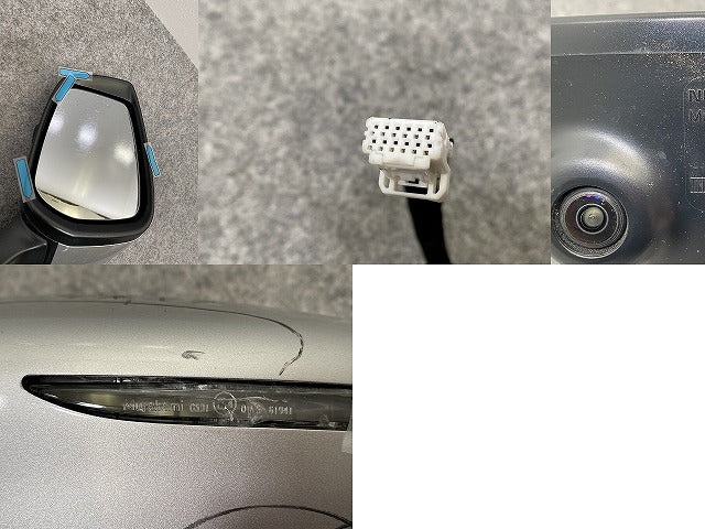 ノート/NOTE E12/NE12 e-POWER/HE12/SNE12 純正 左 ドアミラー 12線 ウインカーカメラ付 Murakami G579/G531 ブリリアントシルバー(141301)
