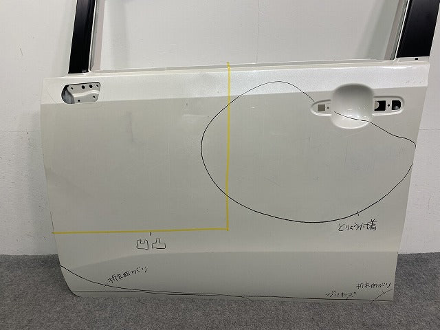 ムーヴ LA150S/LA160S 純正 左 フロント ドア バイザー付 ホワイト メタリック ダイハツ(141302)