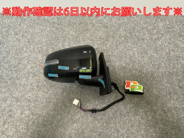 ルークス ハイウェイスター B44A/B45A/B47A/B48A 純正 右 ドアミラー 11線 カメラウインカー付 ICHIKOH 5416 96301-7NE3C ブラック(141385)