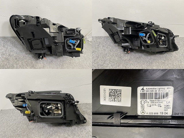 新品!Sクラス W222 純正 前期 左 ヘッドライト/ランプ LED AL Automotive Lighting A 222 906 19 04 メルセデスベンツ(141498)
