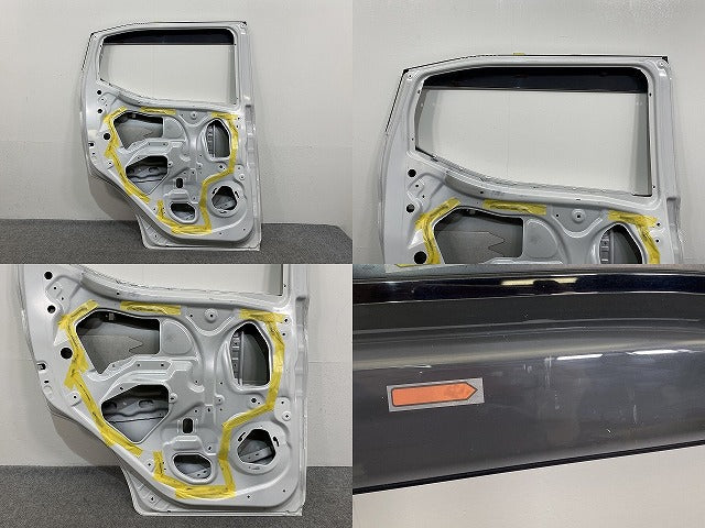 デイズ/eKワゴン B43W B46W/B33W B36W 純正 左 リア ドア バイザー付 ホワイトパール QBB 日産(141539)