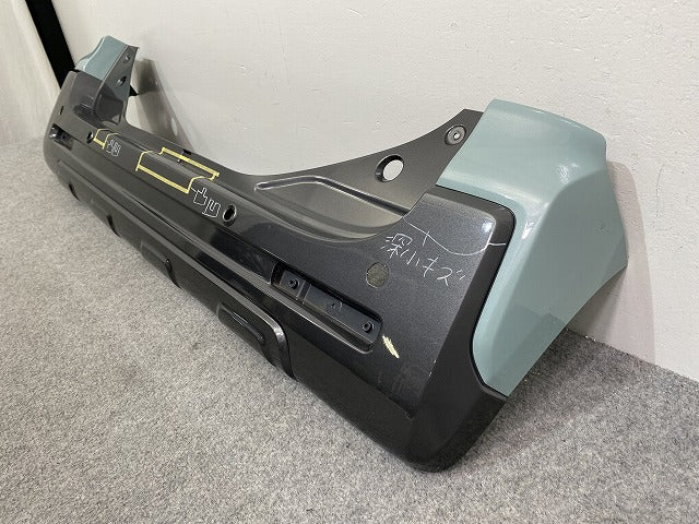 スペーシア ギア/フレアワゴンタフスタイル MK53S/MM53S 純正 リア バンパー 71811-79R7 オフブルーメタリック ZYW スズキ(141661)