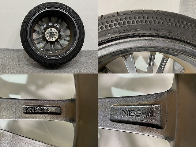 スカイライン/SKYLINE 400R/RV37 純正 タイヤホイールセット ラジアル 1本のみ 19x8.5/ET50/5穴 5H/PCD115/ハブ径65mm 日産(142020)
