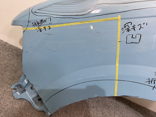 ミラ トコット LA550S/LA560S 純正 左 フロント フェンダー 53812-B2B00 サニーデイブルーメタリック B84 ダイハツ(142228)