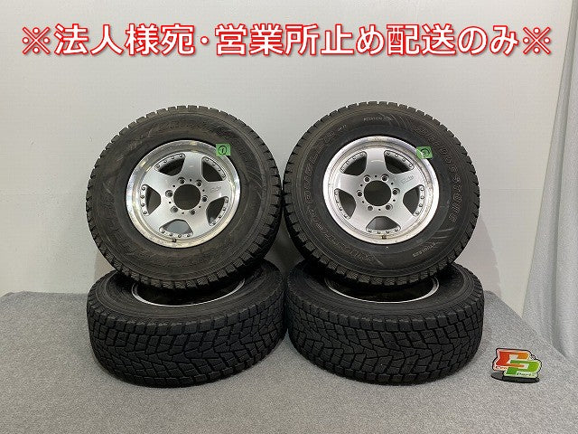ランドクルーザー  パジェロ 社外 タイヤホイールセット スタッドレス 4本セット 16x7/ET25/6穴 6H/PCD139.7/ハブ径113mm(142270)