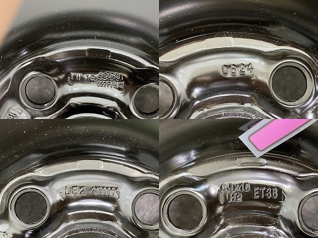 新品!ポロ/POLO 6R系 純正 ホイール 1本のみ 15x6J/ET38/5穴 5H/PCD100/ハブ径58mm 6C0601027F03Cフォルクスワーゲン(142498)