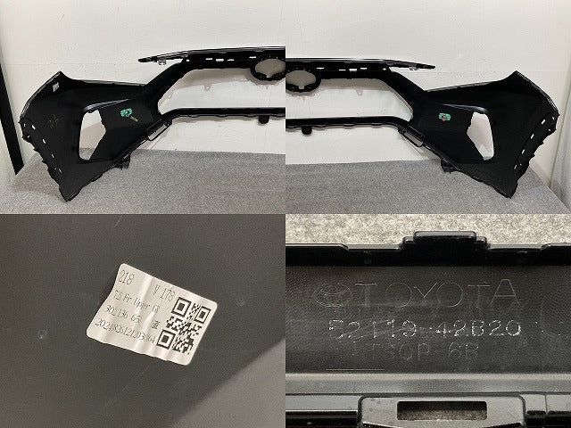 RAV4 ラブ4 MXAA52/MXAA54/AXAH52/AXAH54 純正 フロント バンパー 52119-42B20 アティチュードブラックマイカ 218 トヨタ(142560)