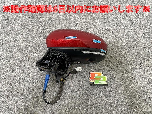 ノート/NOTE E13/SNE13 純正 左 ドアミラー 13線 カメラウインカー付 ICHIKOH 8345/5435 ガーネットレッド NBF 日産(142606)