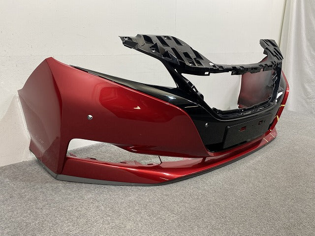 リーフ/LEAF ZE1 純正 後期 フロント バンパー 62022 5SK0H レッド メタリック 日産(142697)